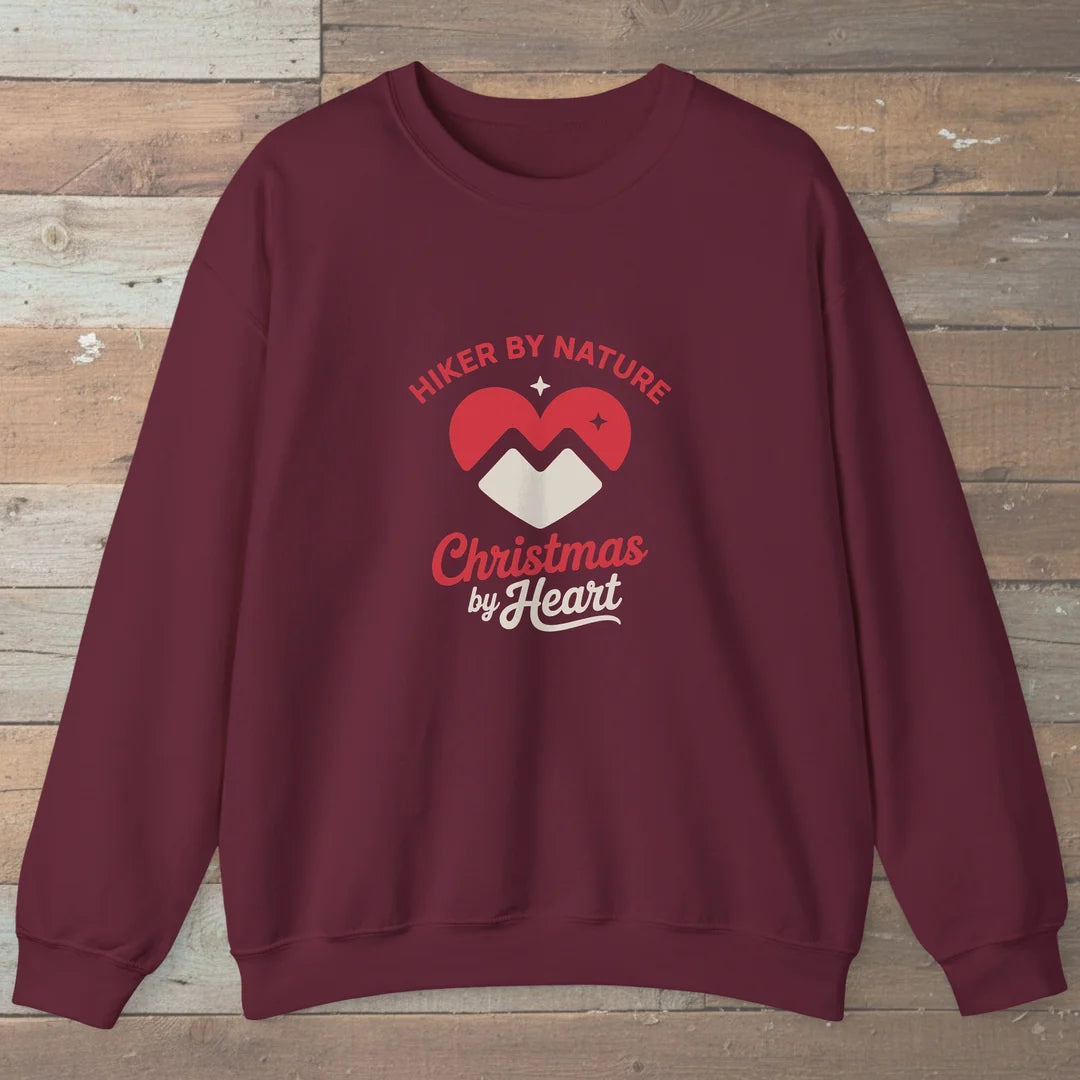 Hiker By Nature Christmas By Heart Sweatshirt