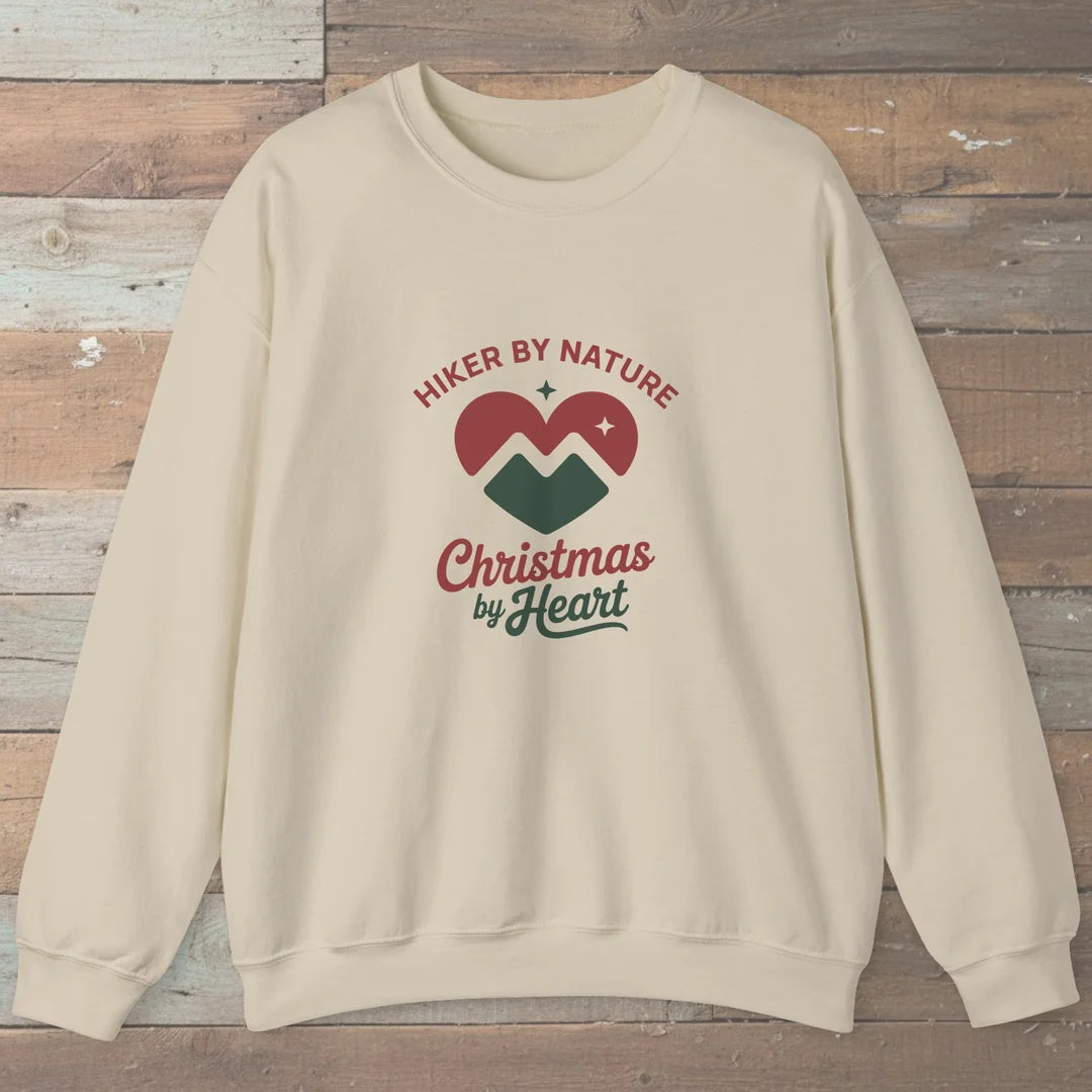 Hiker By Nature Christmas By Heart Sweatshirt
