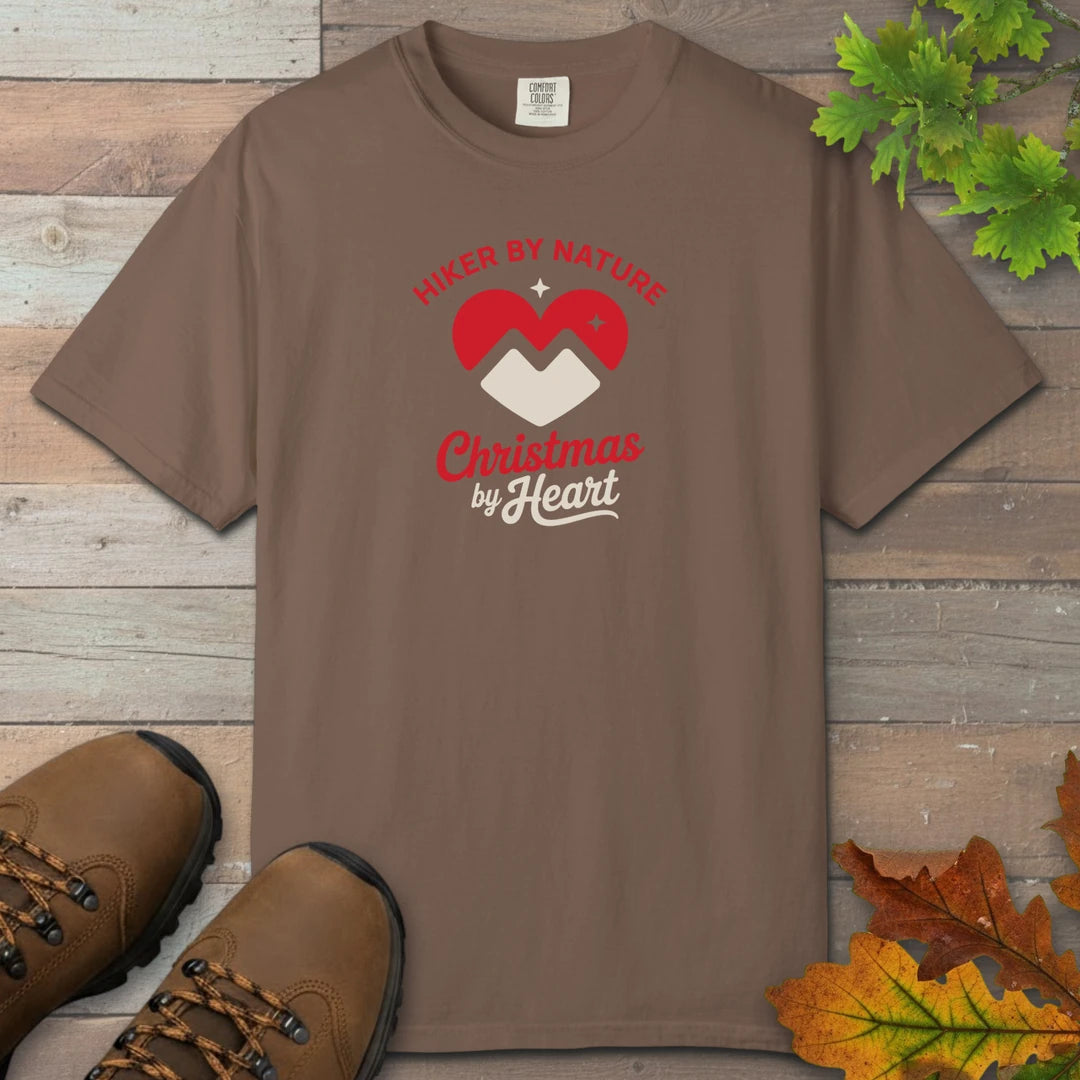 Hiker By Nature Christmas By Heart T-Shirt