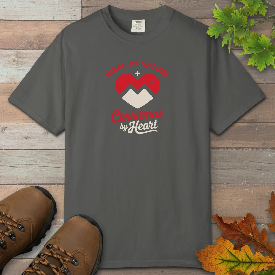 Hiker By Nature Christmas By Heart T-Shirt