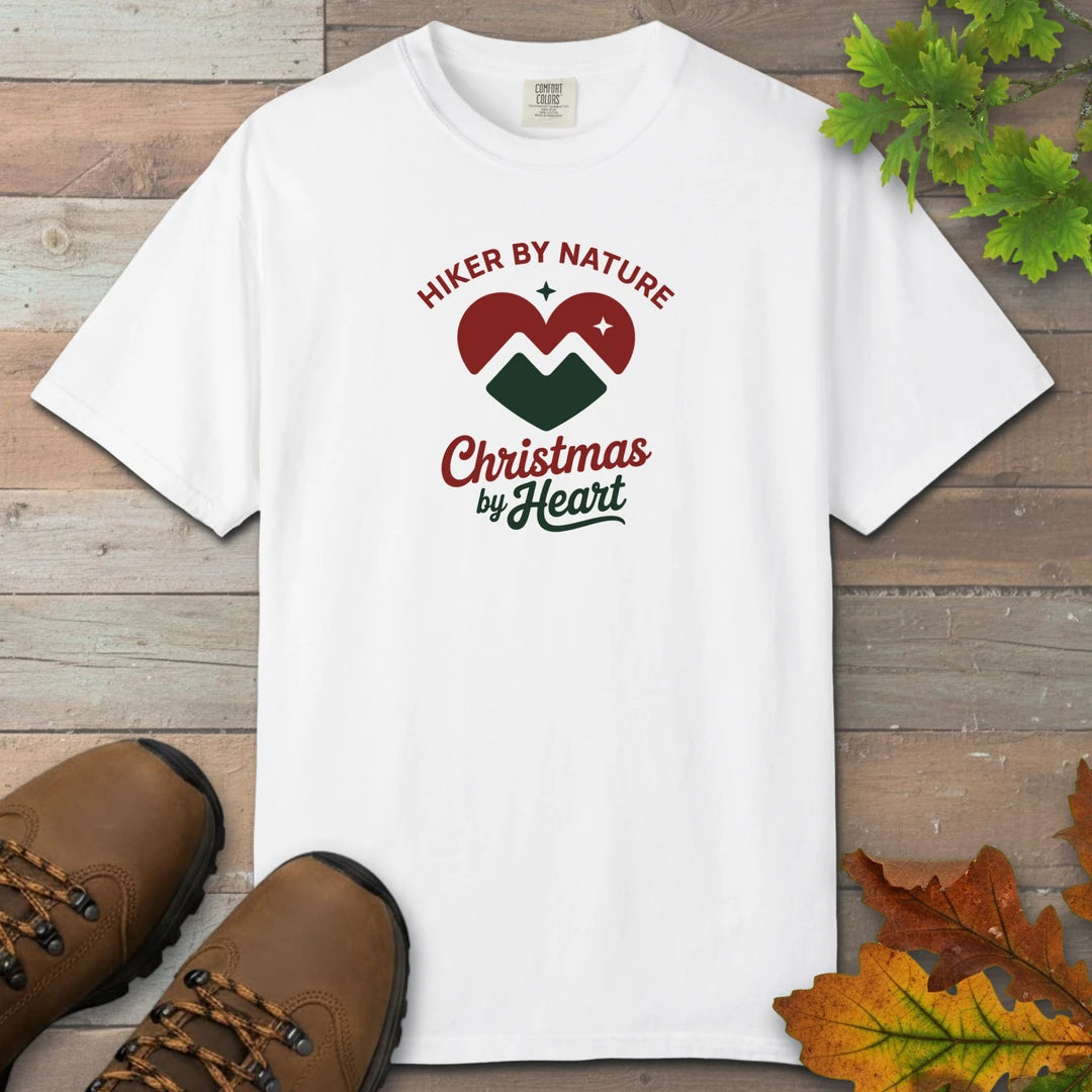 Hiker By Nature Christmas By Heart T-Shirt