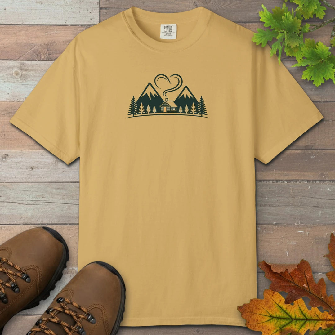 Cabin Heart Mountain Peace T-Shirt
