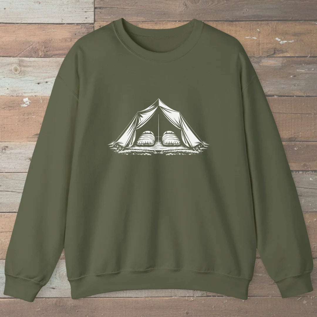 Cozy Camp Tent Twin Sleeping Bags Sweatshirt