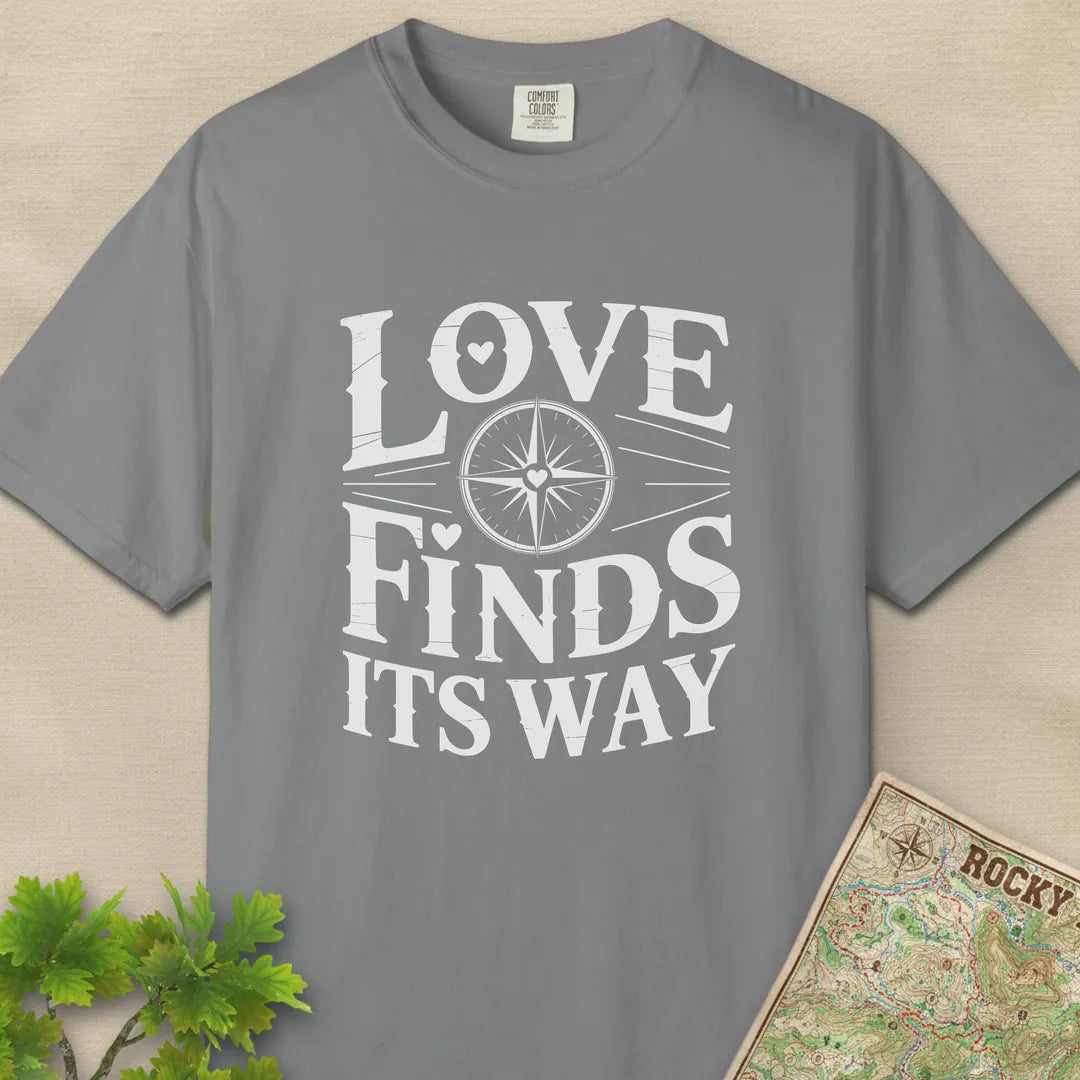 Love Finds Its Way Compass T-Shirt