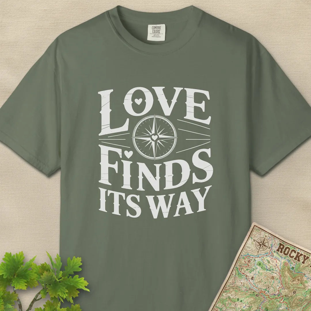 Love Finds Its Way Compass T-Shirt