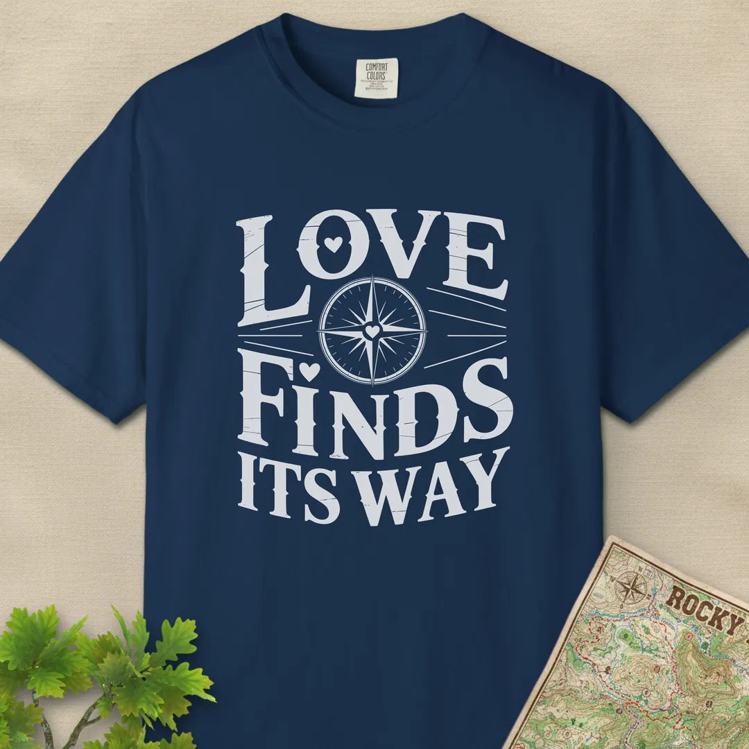 Love Finds Its Way Compass T-Shirt