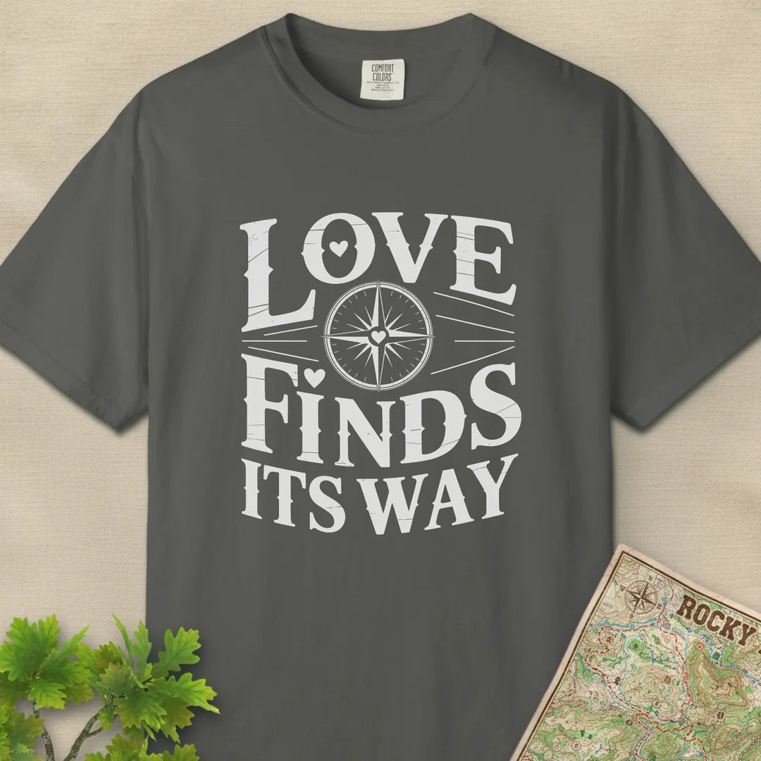 Love Finds Its Way Compass T-Shirt