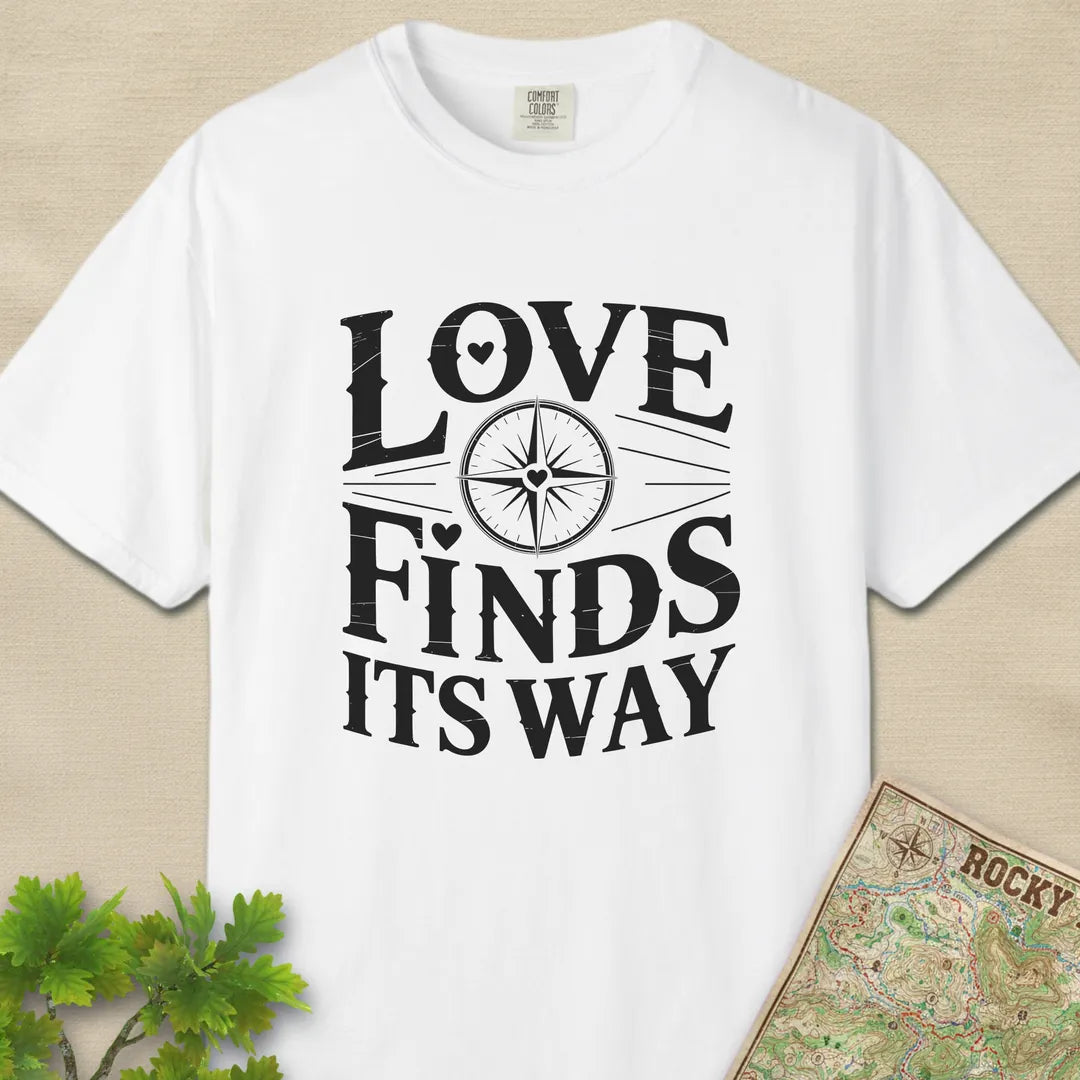 Love Finds Its Way Compass T-Shirt