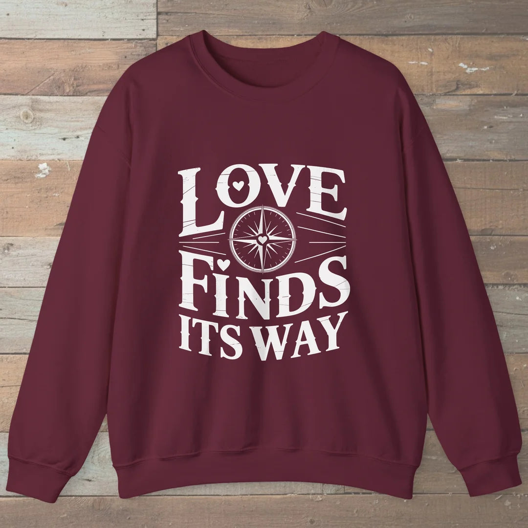 Love Finds Its Way Compass Sweatshirt
