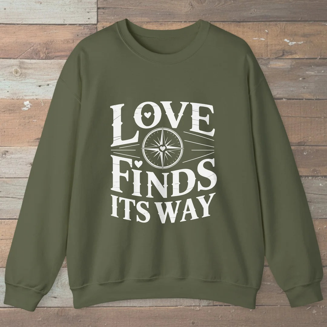 Love Finds Its Way Compass Sweatshirt