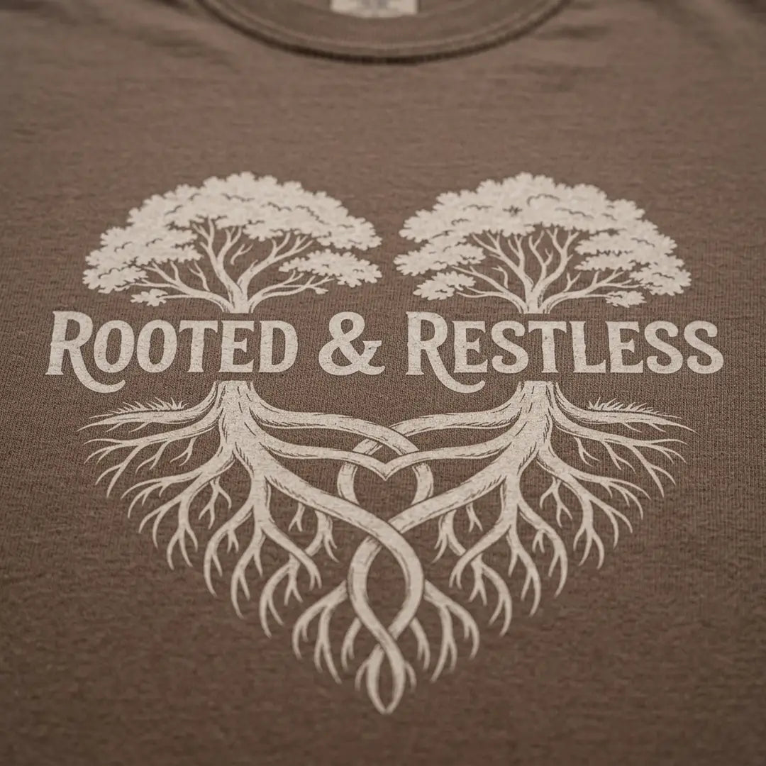 Rooted And Restless T-Shirt Outdoor Nature Tee