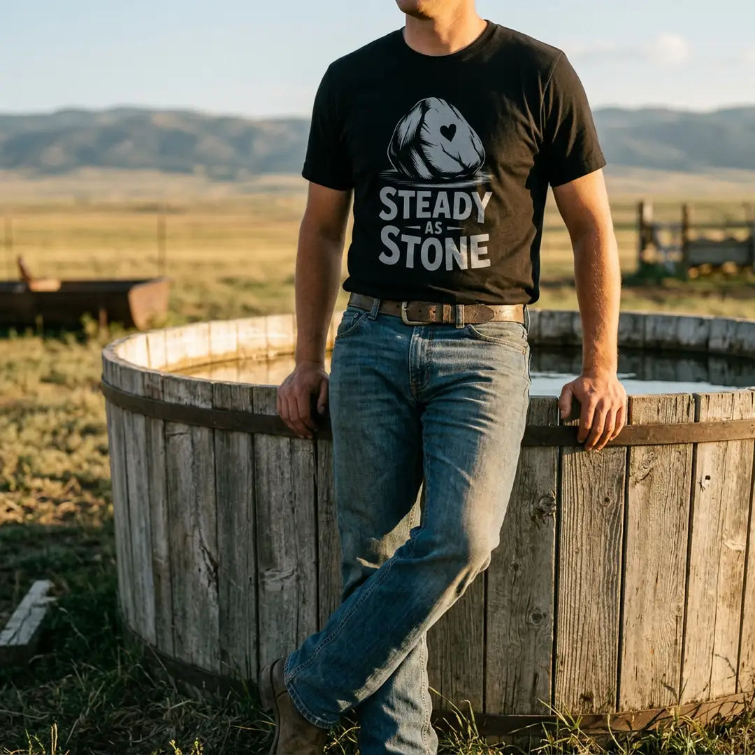 Steady As Stone T-Shirt Outdoor Nature Tee