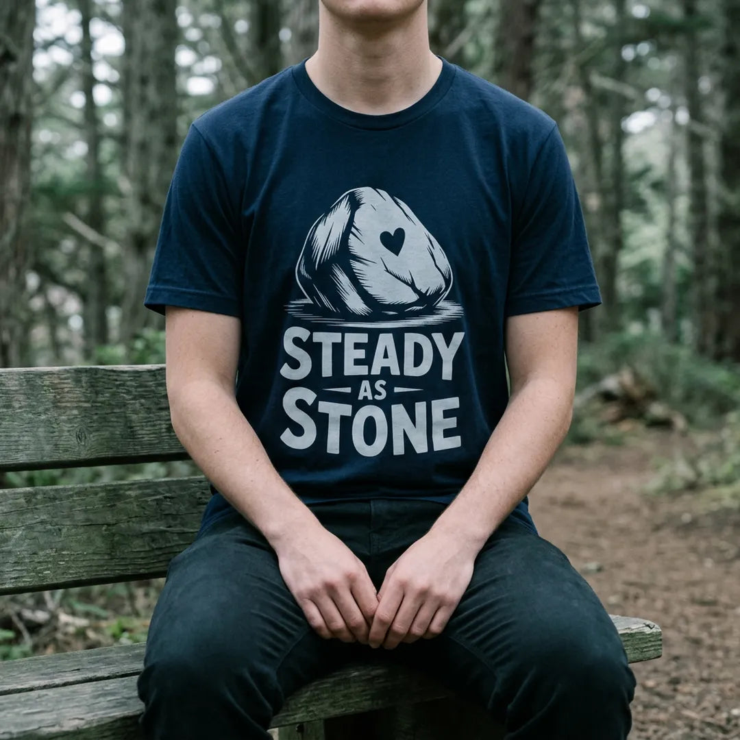 Steady As Stone T-Shirt Outdoor Nature Tee