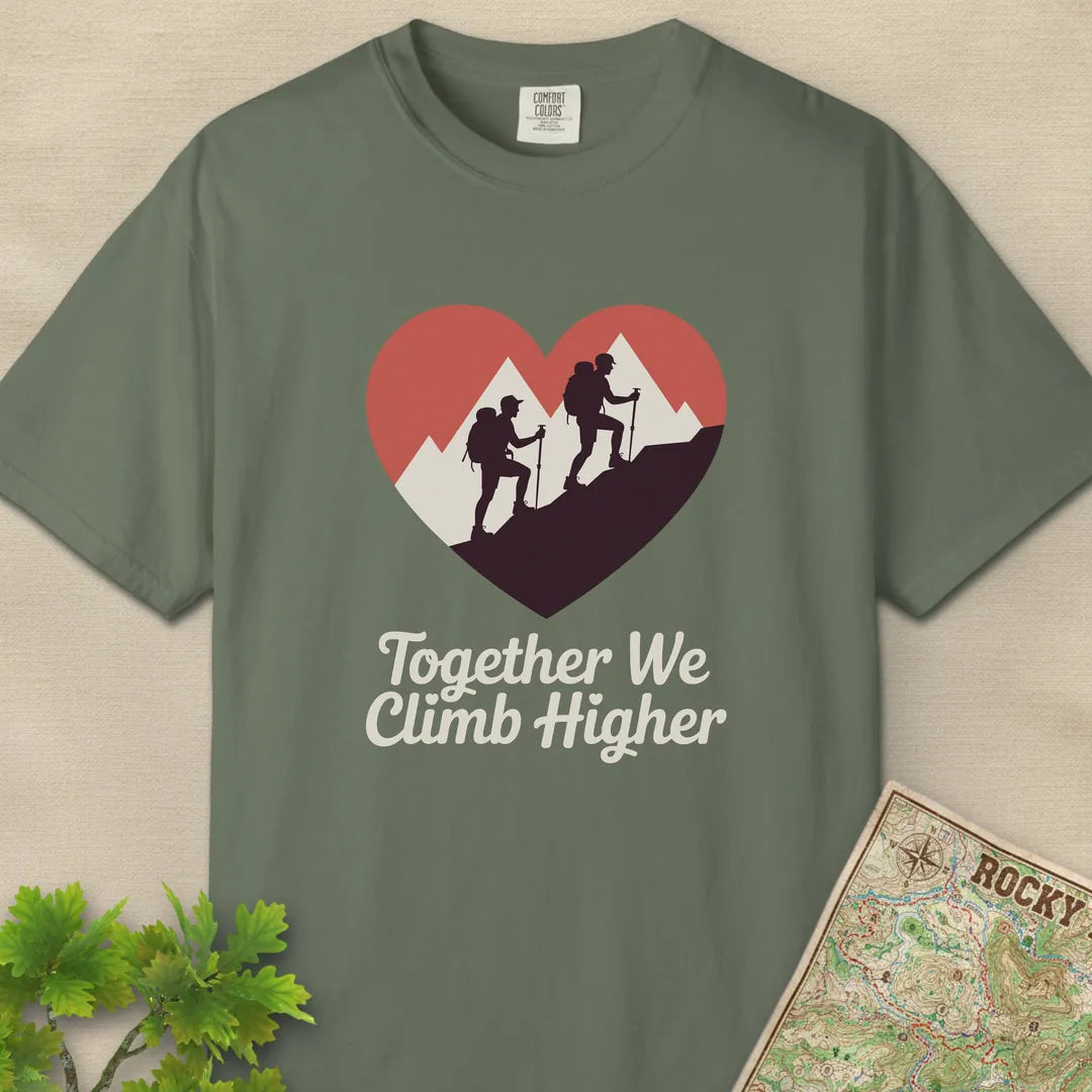 Together We Climb Higher Hiking T-Shirt