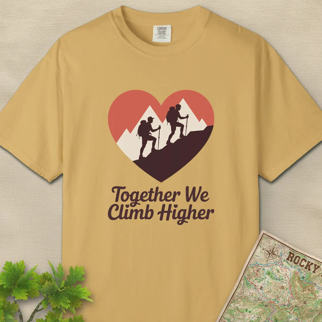 Together We Climb Higher Hiking T-Shirt