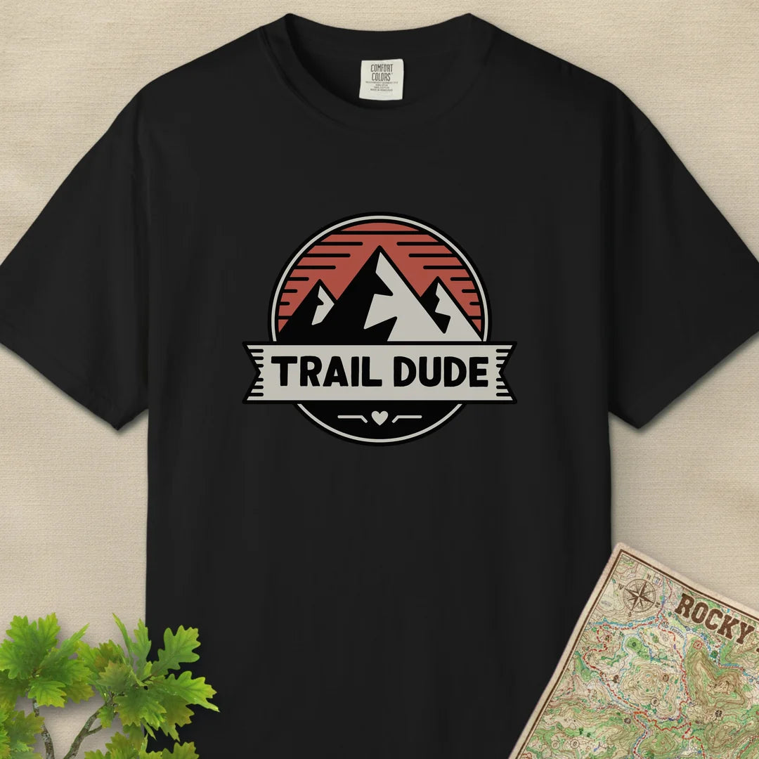 Trail Dude Mountain Badge T-Shirt