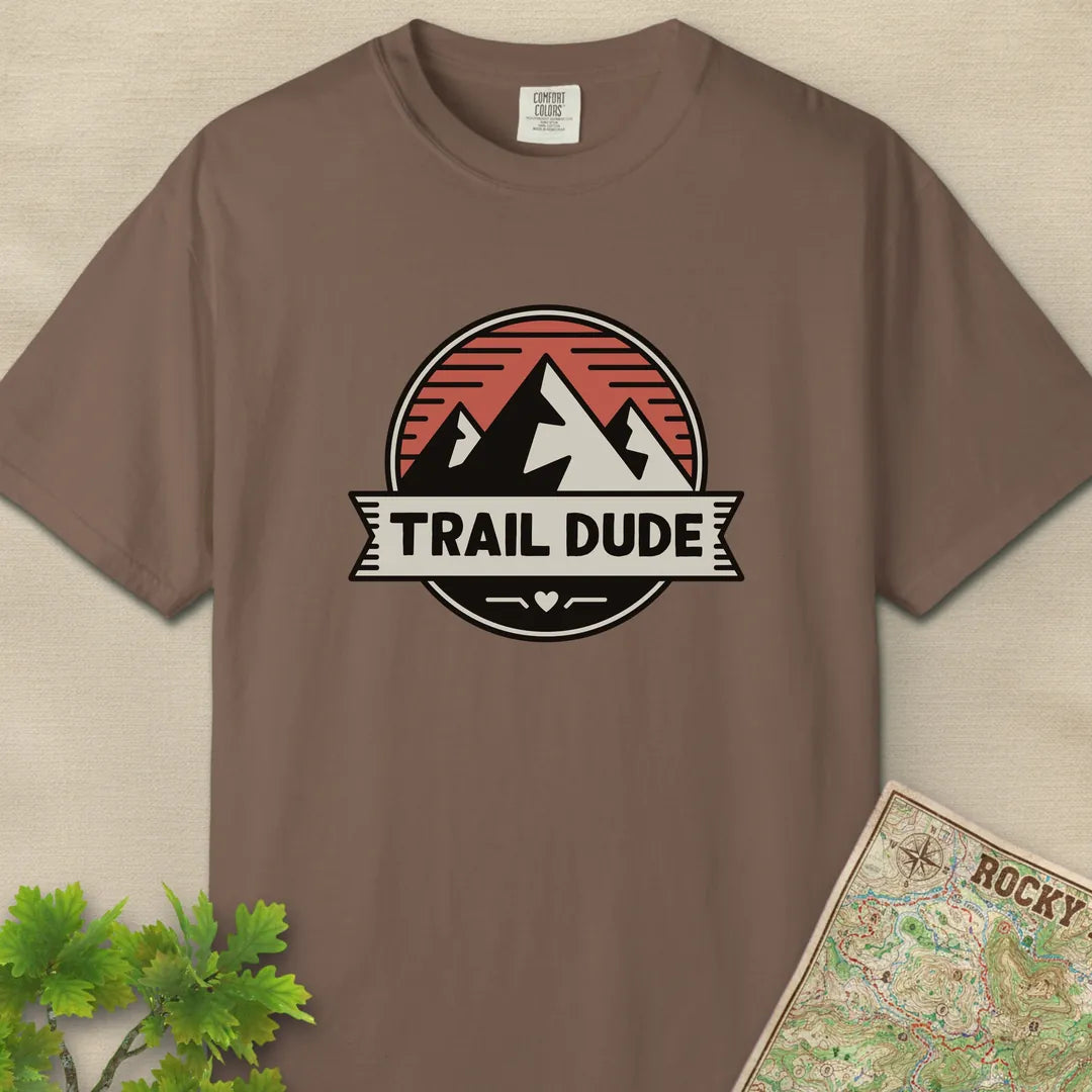 Trail Dude Mountain Badge T-Shirt