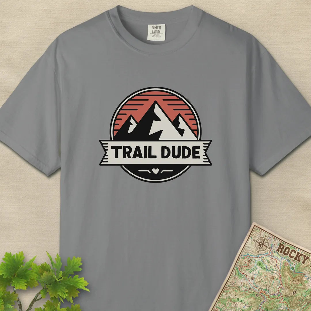Trail Dude Mountain Badge T-Shirt