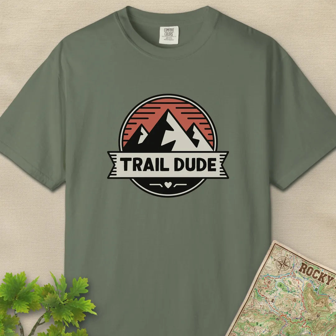 Trail Dude Mountain Badge T-Shirt