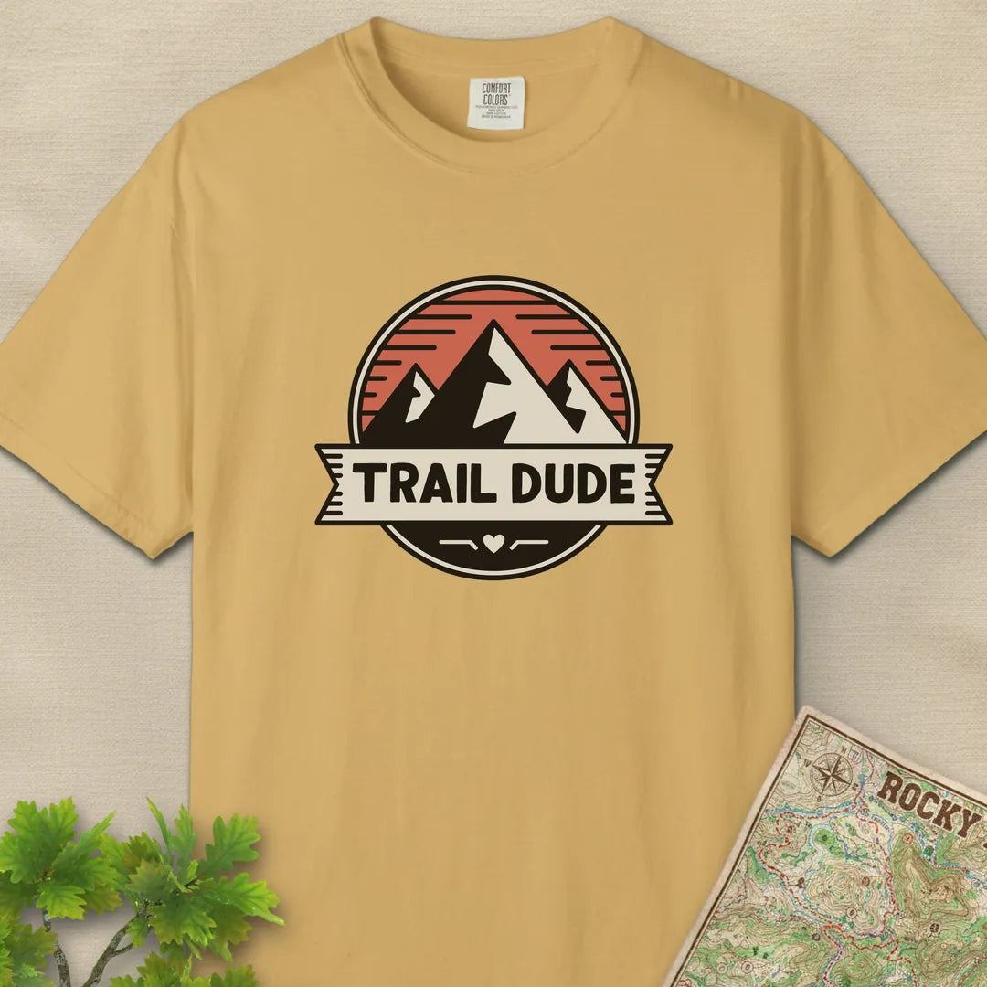 Trail Dude Mountain Badge T-Shirt