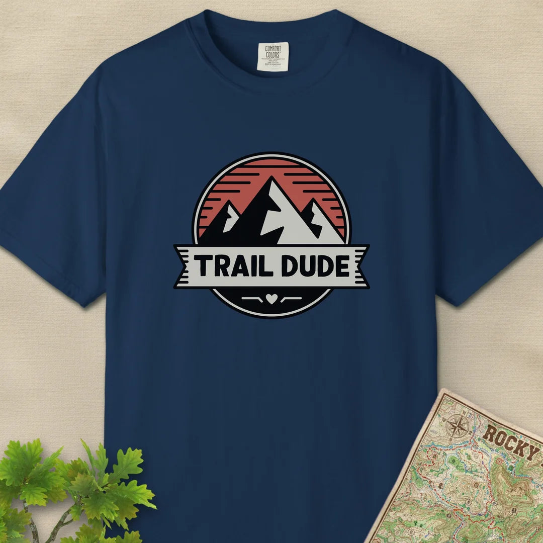 Trail Dude Mountain Badge T-Shirt