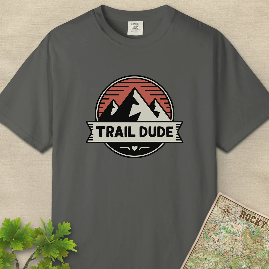 Trail Dude Mountain Badge T-Shirt