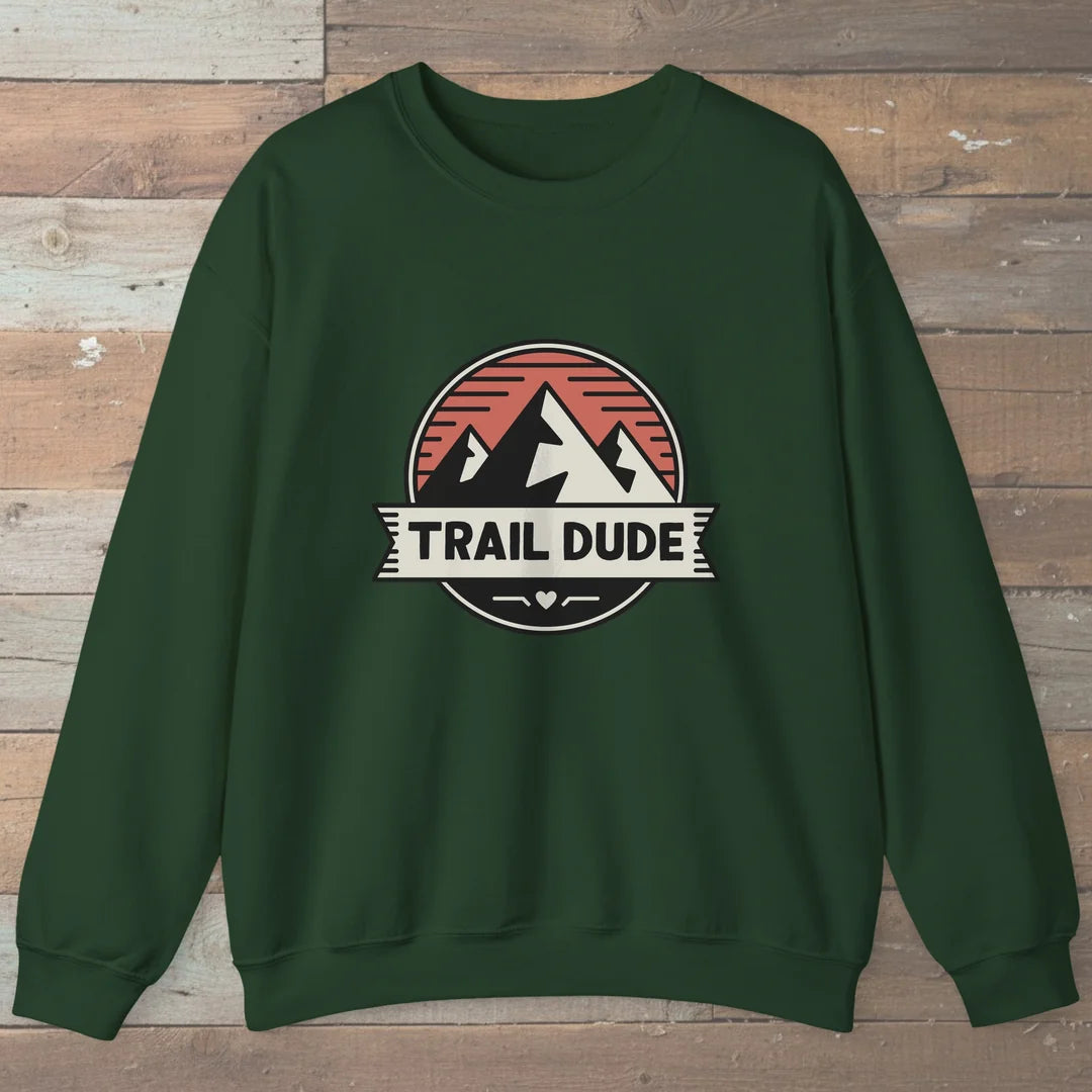 Trail Dude Mountain Badge Sweatshirt