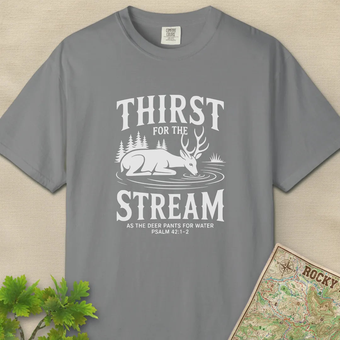 Thirst For The Stream Hiking Faith T-Shirt