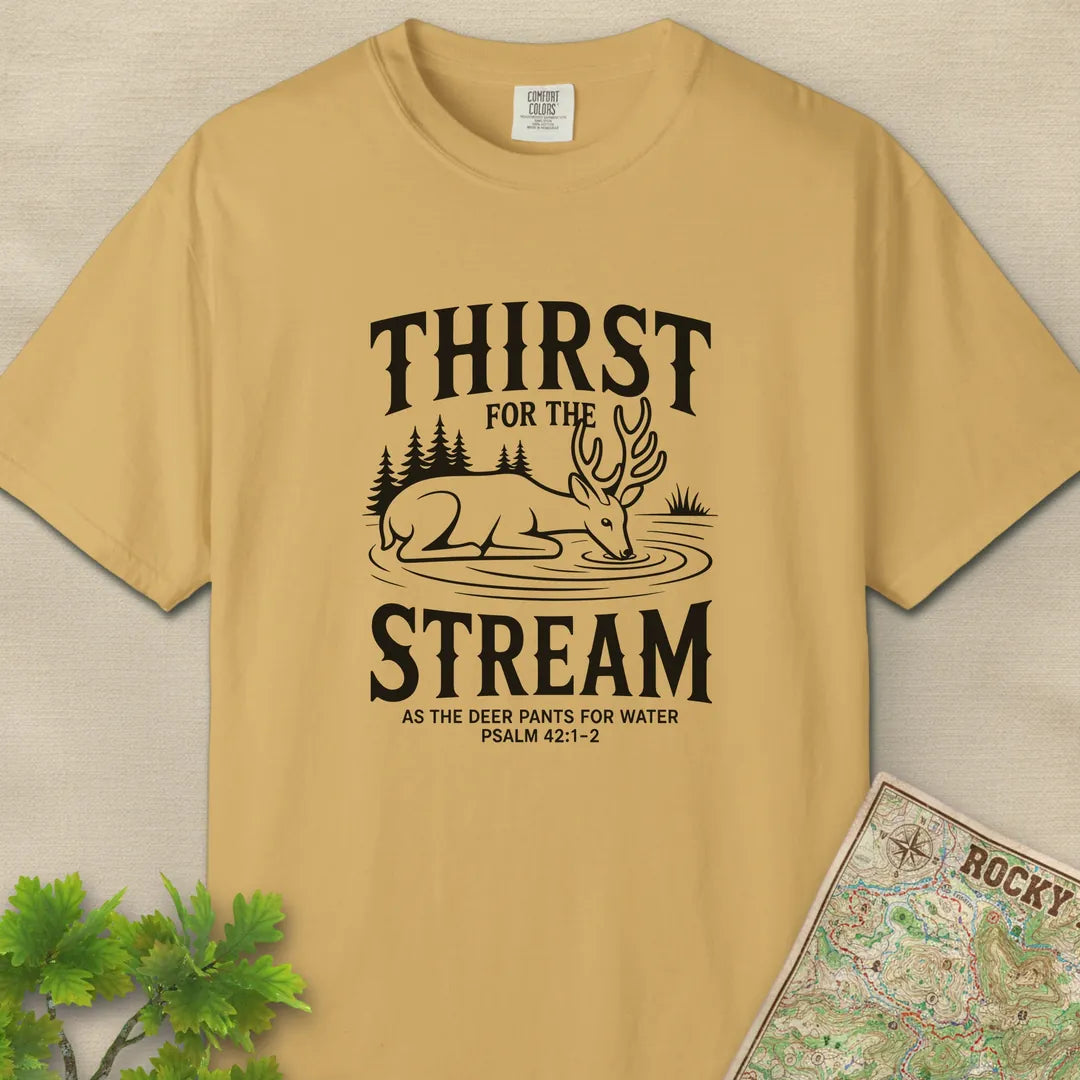 Thirst For The Stream Hiking Faith T-Shirt