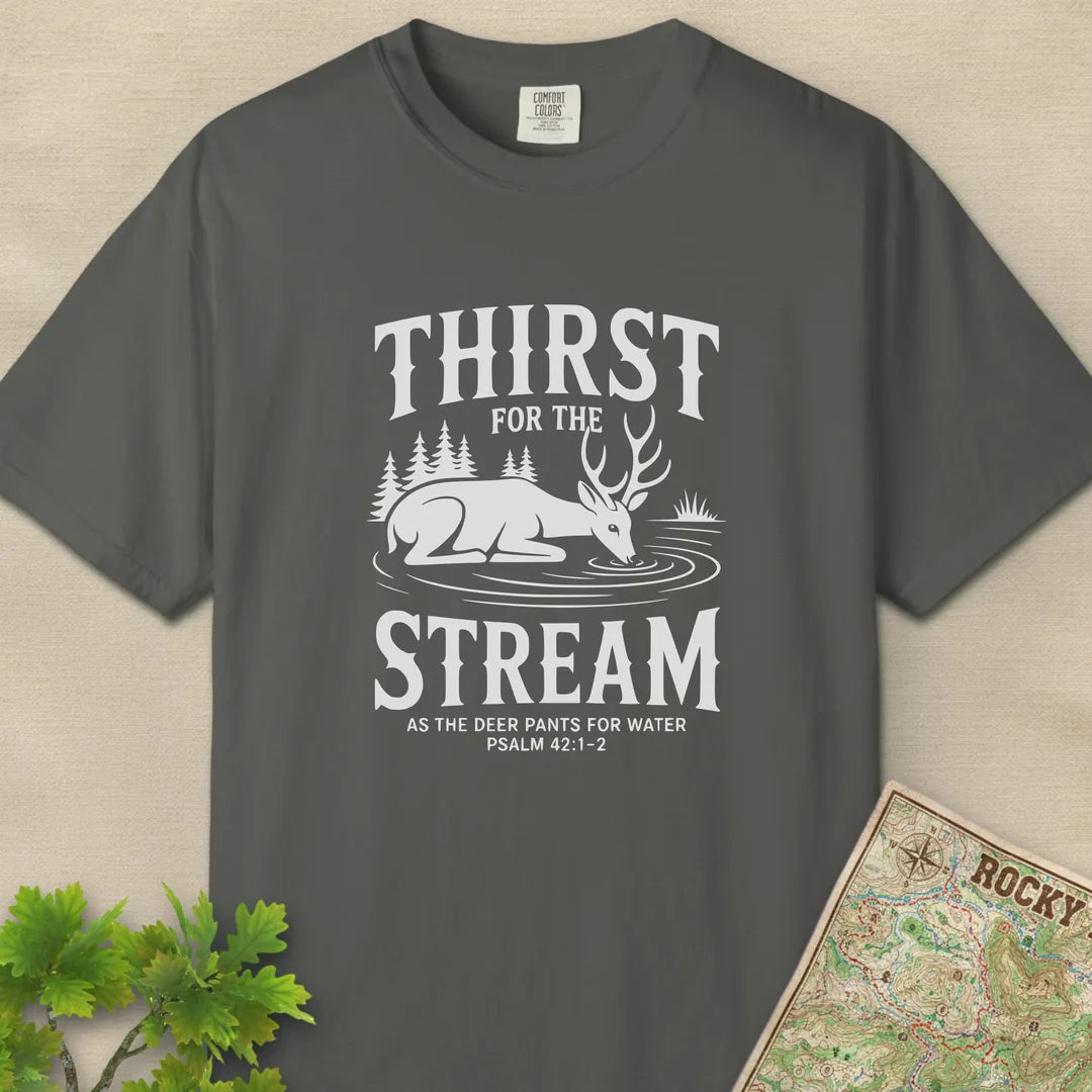 Thirst For The Stream Hiking Faith T-Shirt
