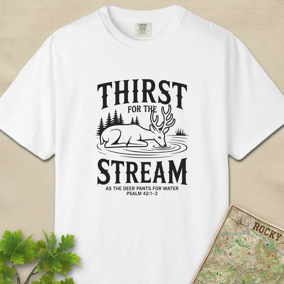 Thirst For The Stream Hiking Faith T-Shirt