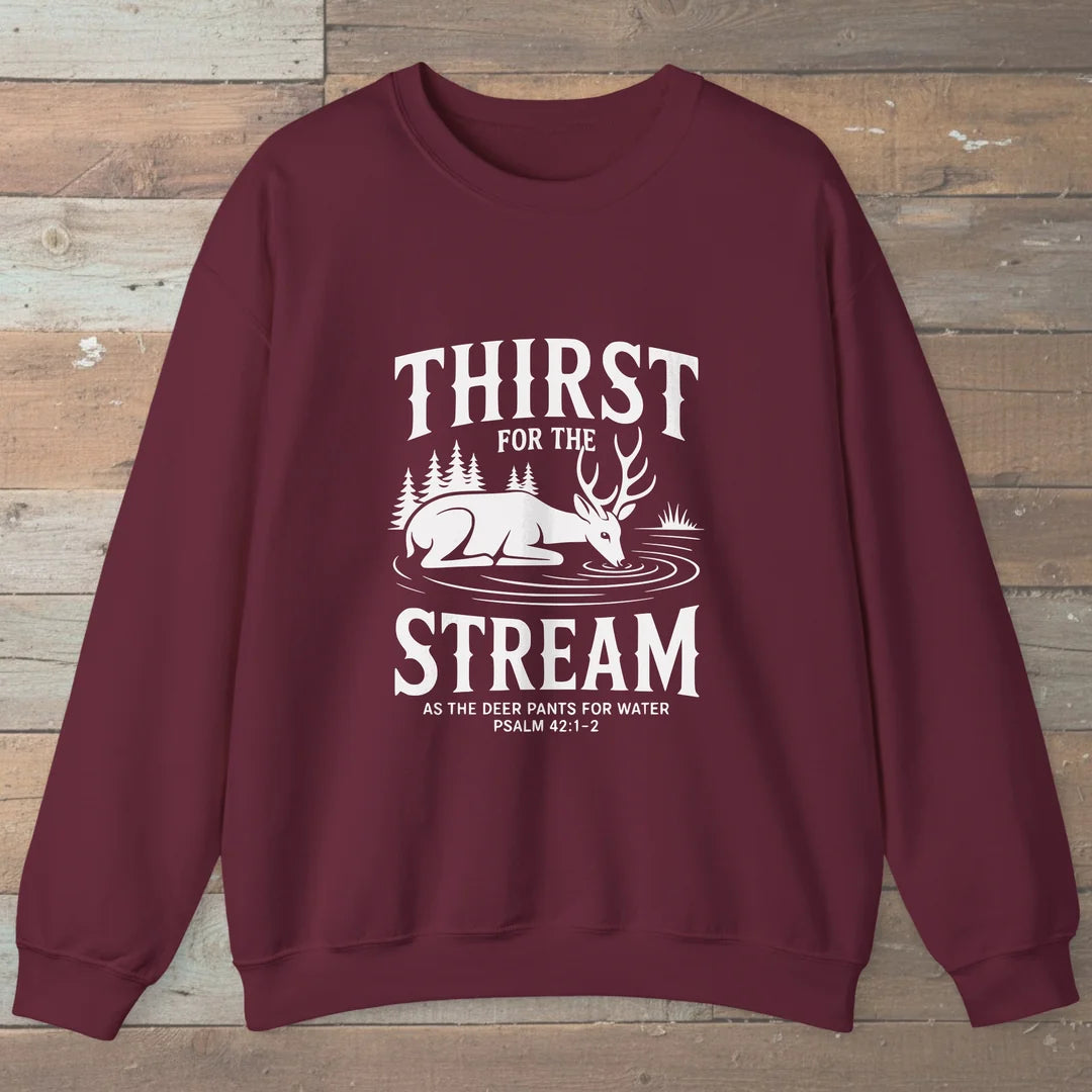 Thirst For The Stream Hiking Faith Sweatshirt