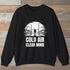 Cold Air Clear Mind Sweatshirt Black Outdoor Nature Tee
