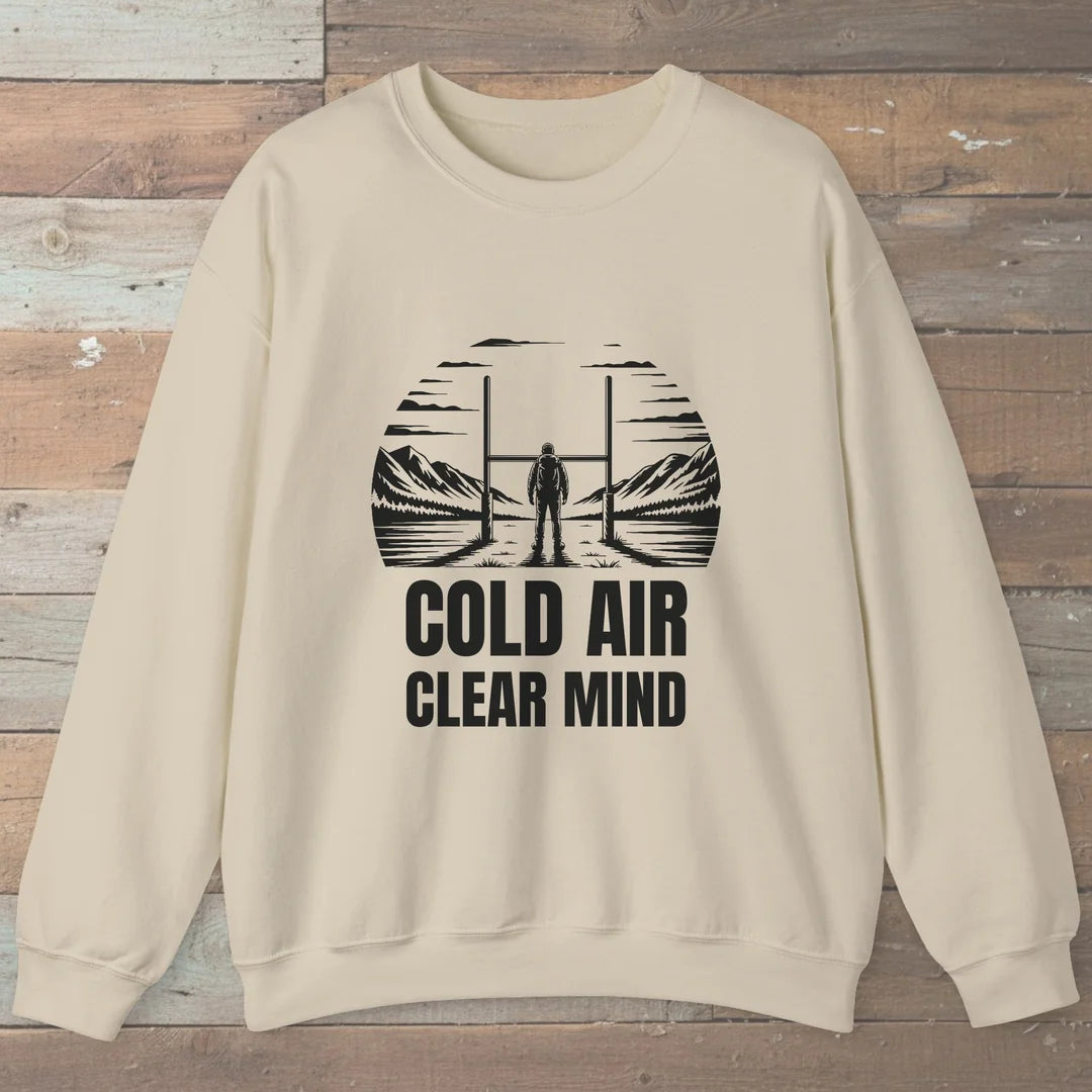 Cold Air Clear Mind Sweatshirt Sand Outdoor Nature Tee