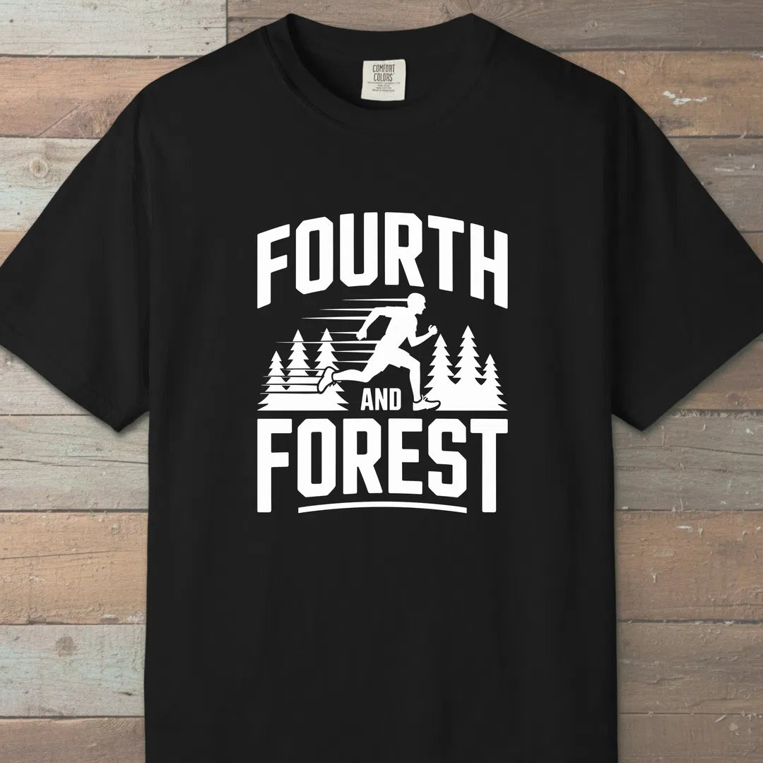 Fourth And Forest T-Shirt Black Outdoor Nature Tee