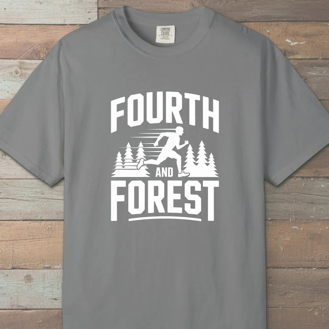 Fourth And Forest T-Shirt Grey Outdoor Nature Tee