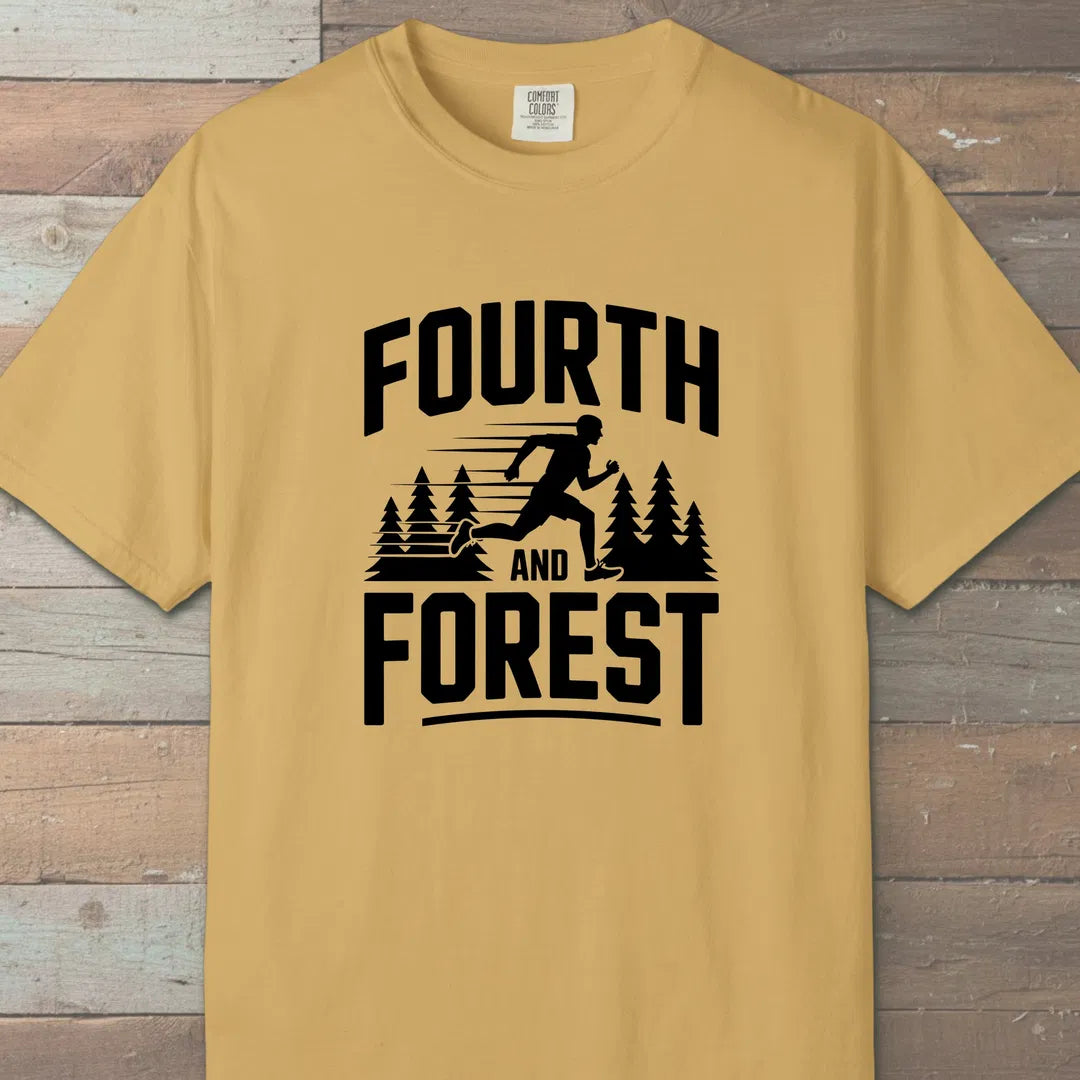 Fourth And Forest T-Shirt Mustard Outdoor Nature Tee