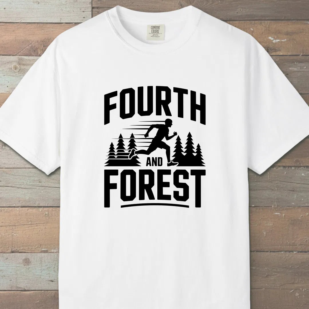 Fourth And Forest T-Shirt White Outdoor Nature Tee