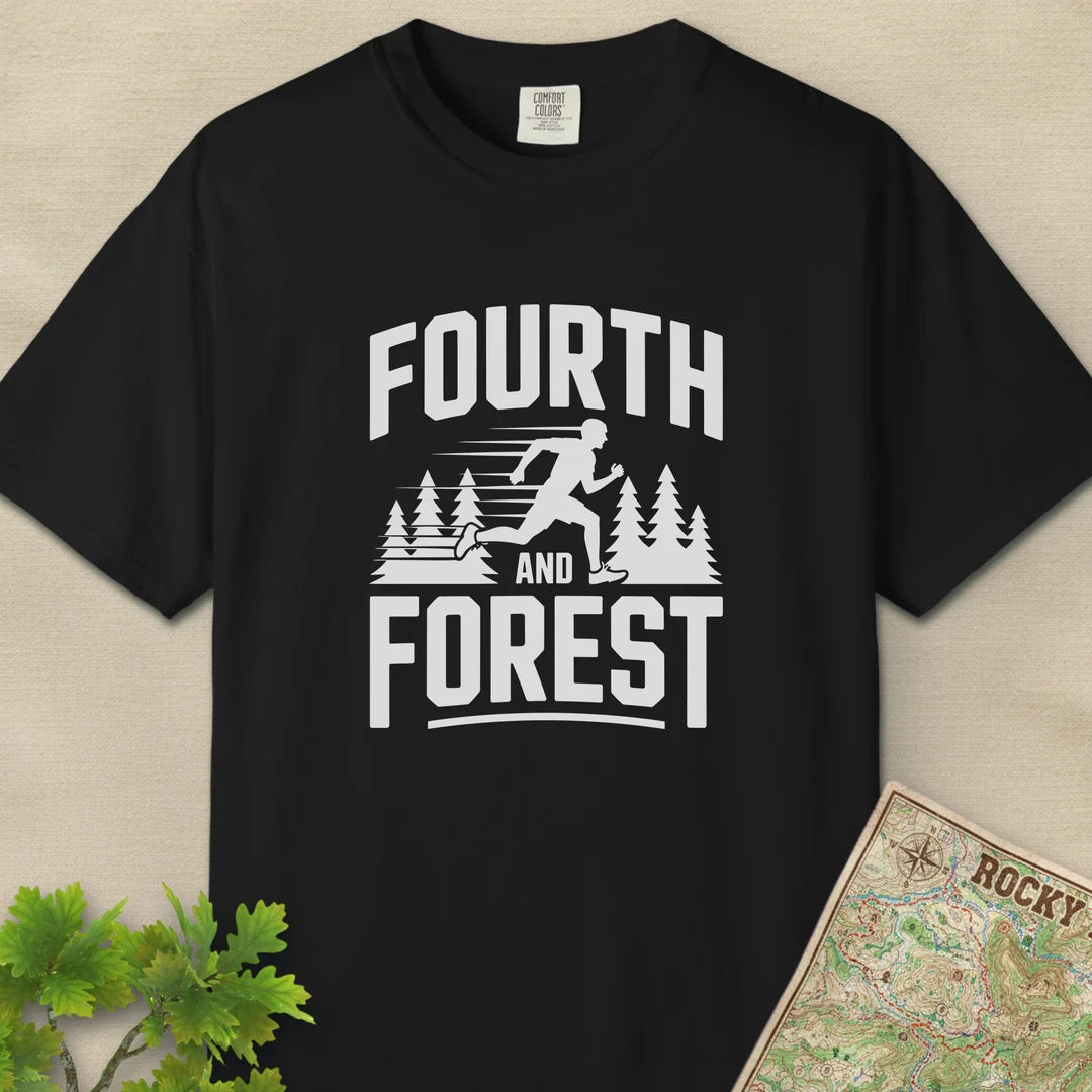 Fourth And Forest Trail Runner T-Shirt
