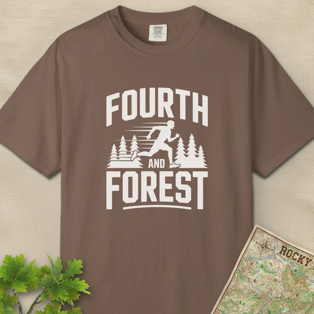 Fourth And Forest Trail Runner T-Shirt