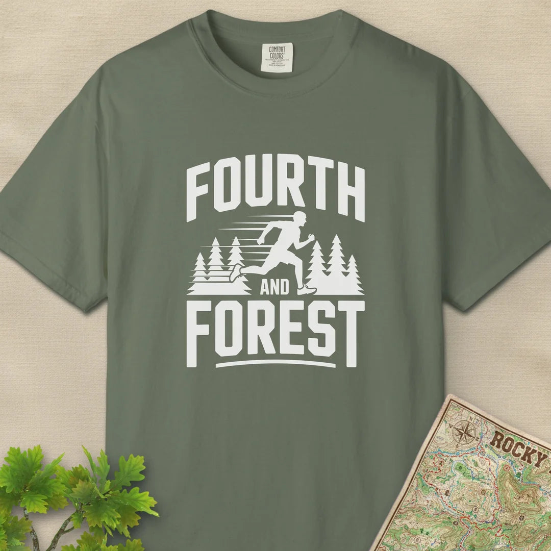 Fourth And Forest Trail Runner T-Shirt