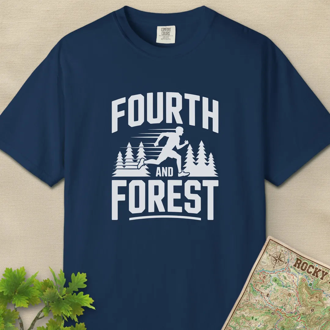Fourth And Forest Trail Runner T-Shirt