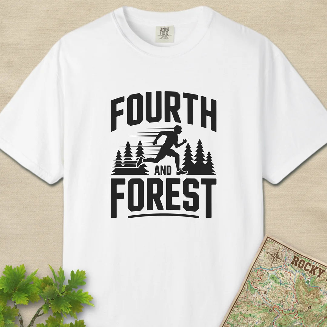Fourth And Forest Trail Runner T-Shirt