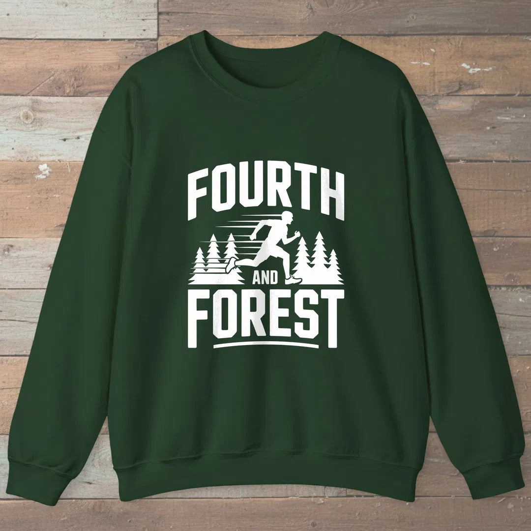 Fourth And Forest Sweatshirt Forest Green Outdoor Nature Tee