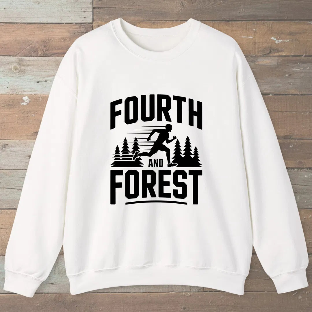 Fourth And Forest Sweatshirt White Outdoor Nature Tee