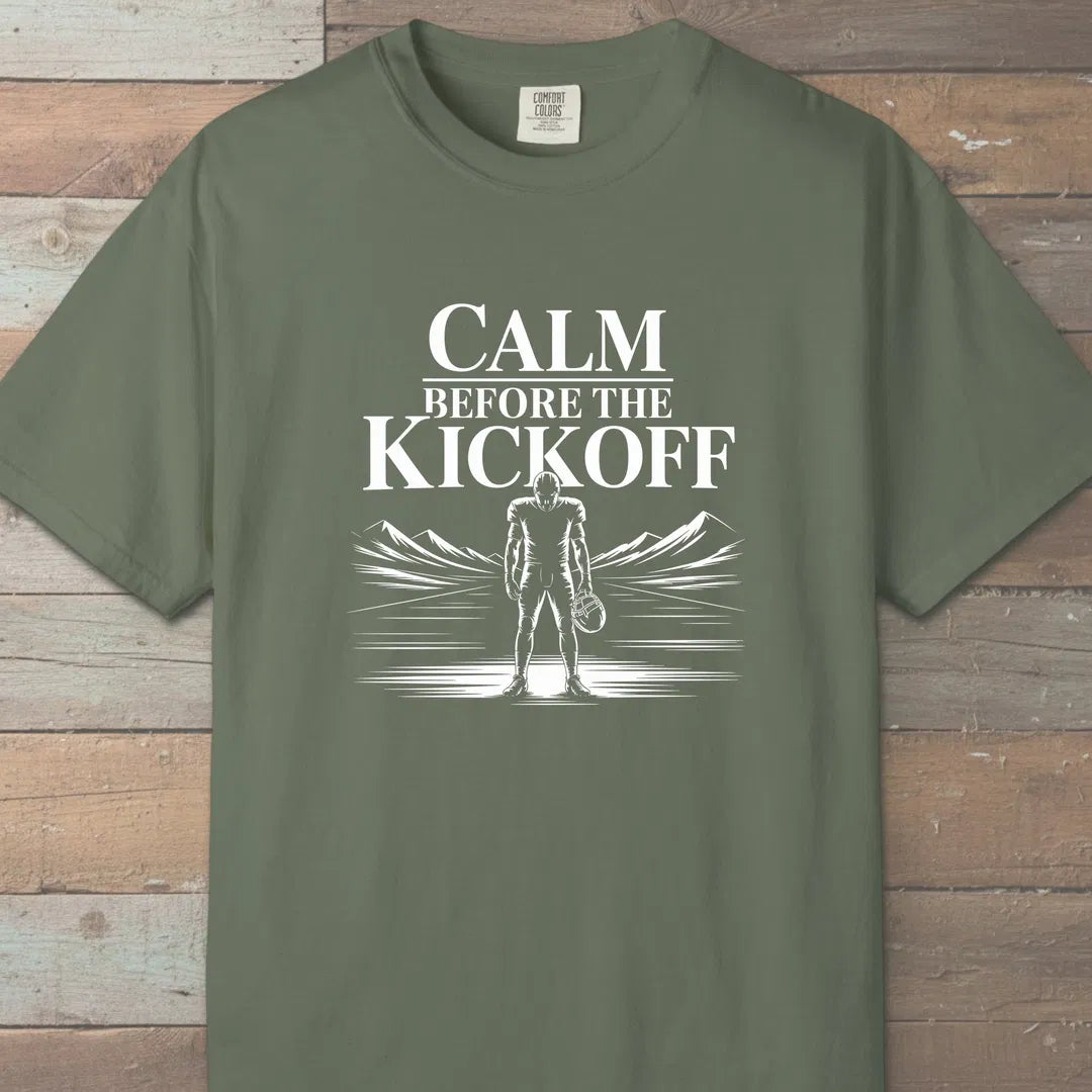 Calm Before The Kickoff T-Shirt Moss Outdoor Nature Tee