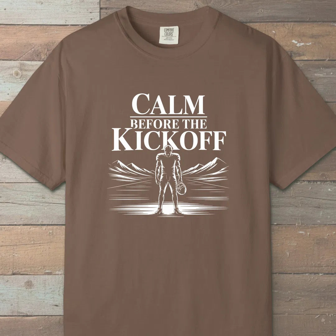 Calm Before The Kickoff T-Shirt Espresso Outdoor Nature Tee