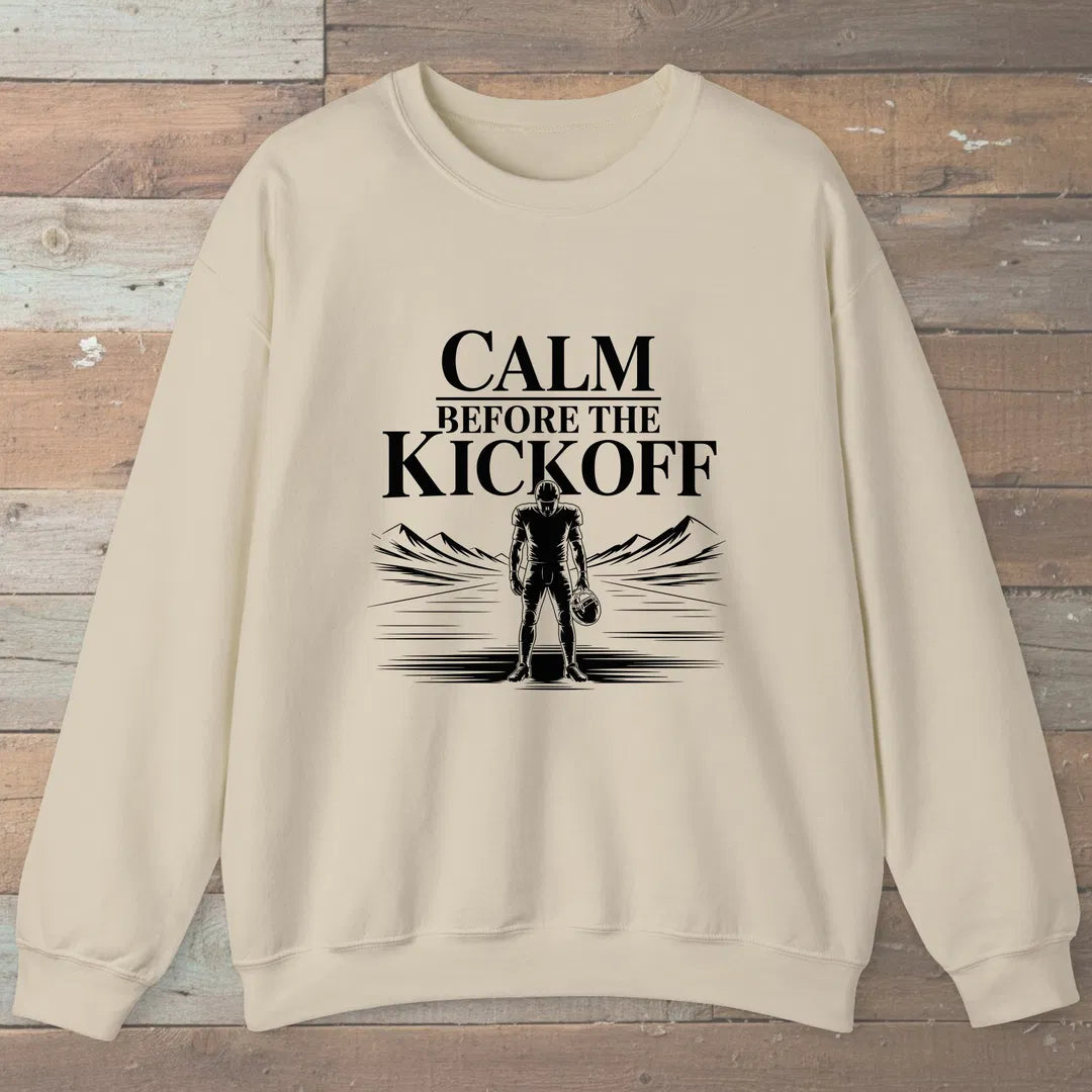 Calm Before The Kickoff Sweatshirt Sand Outdoor Nature Tee