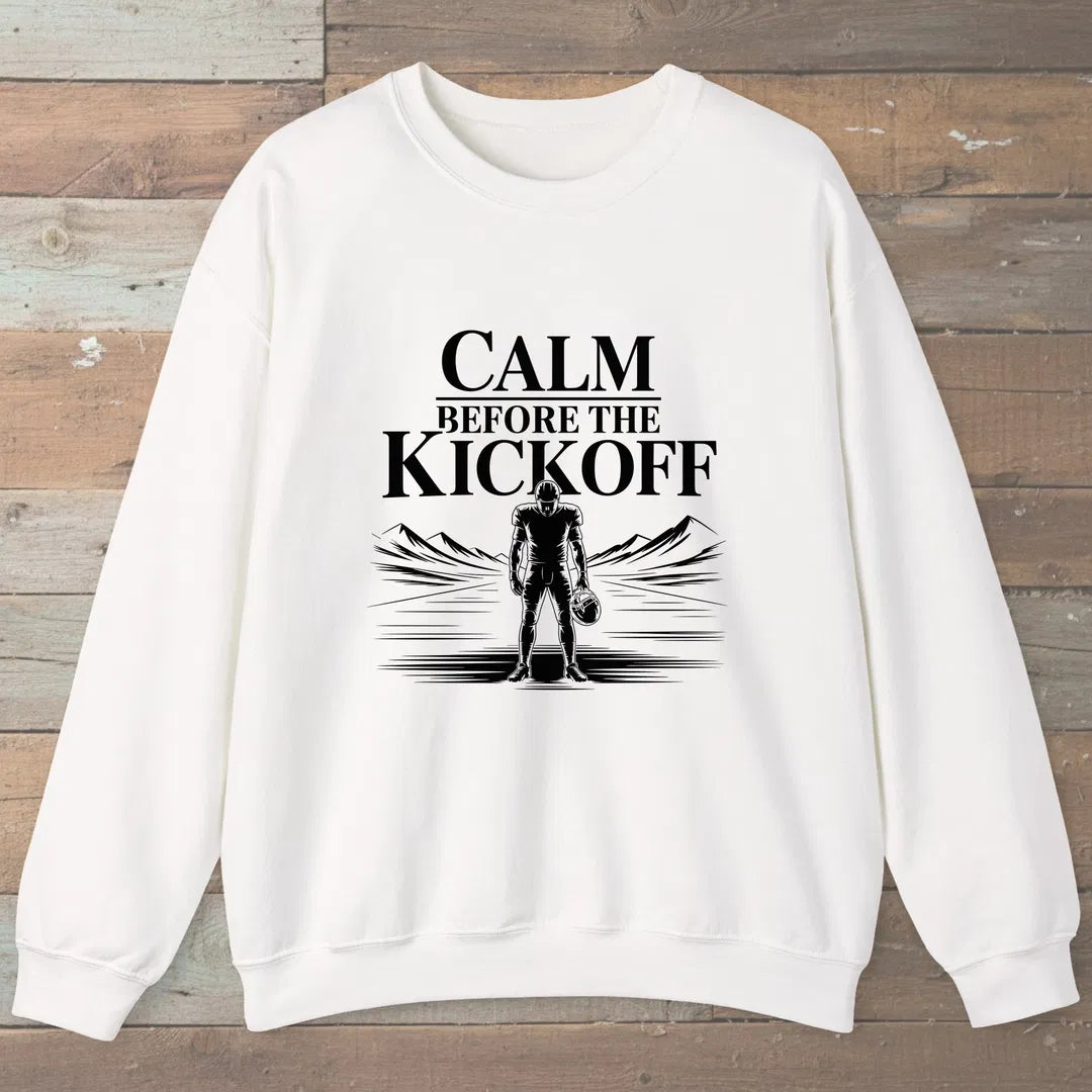 Calm Before The Kickoff Sweatshirt White Outdoor Nature Tee