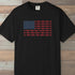 Boot Print Flag T-Shirt Black Outdoor Nature Tee